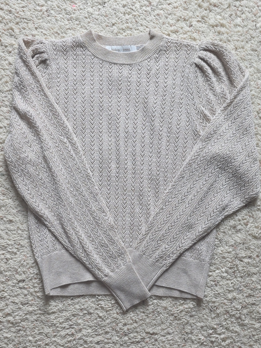 Bishop & Young Pointelle Knit Sweater